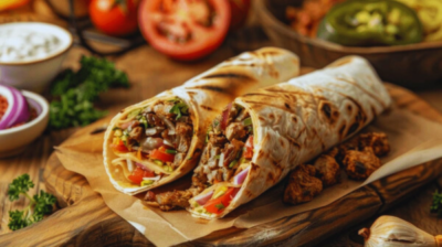 spider meal ,wrap chicken